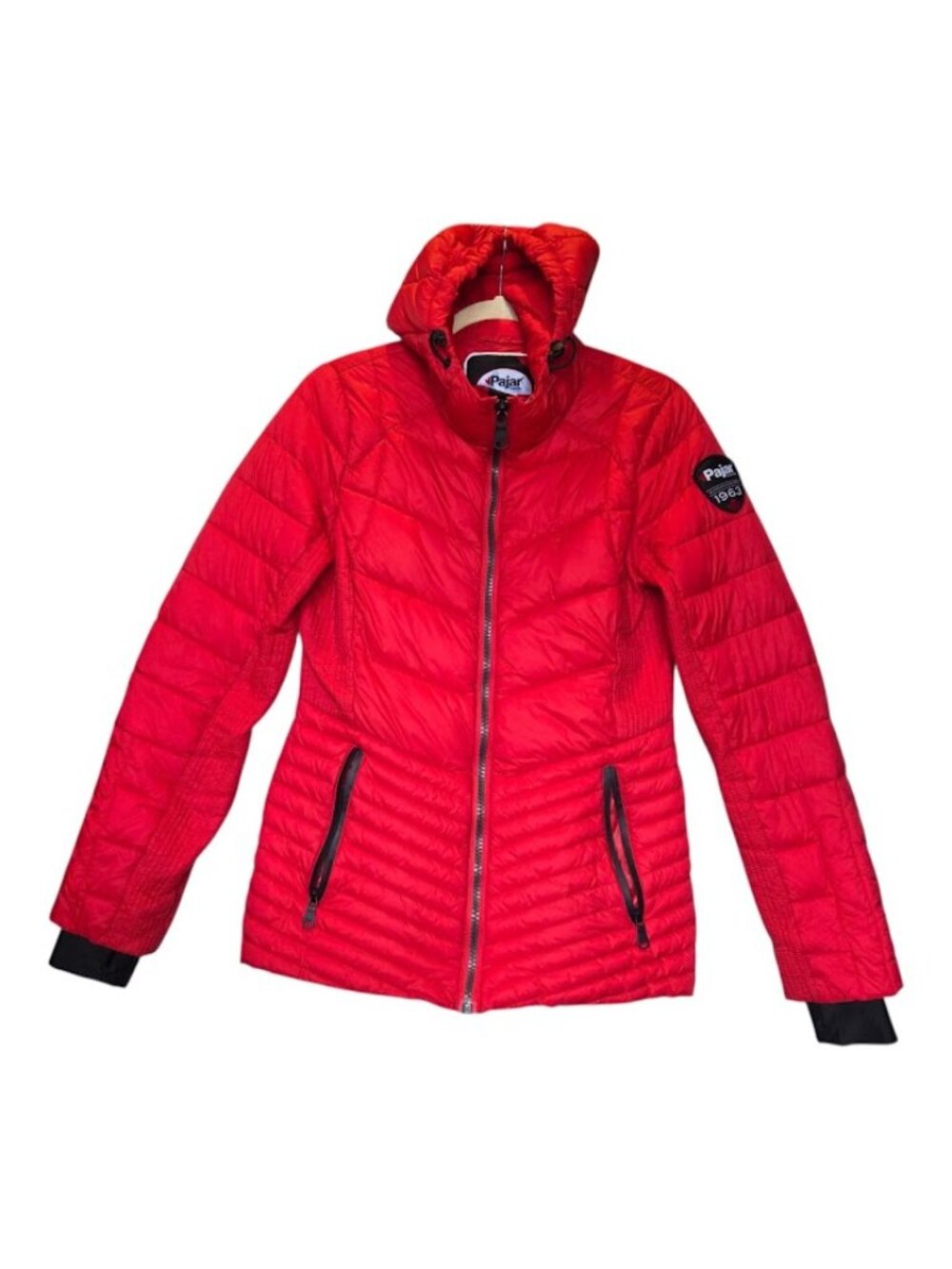 Pajar Canada Red Puffer Jacket Winter Coat 3M Thinsulate Featherless Hooded S/P